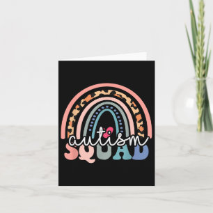 Autism Squad Shirt Autism Awareness Support Tee Ki Card