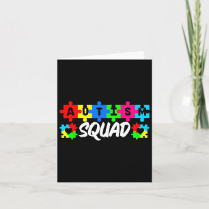 Autism Squad Support Inclusion Advocacy Awareness Card