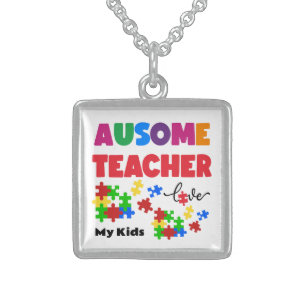 Autism Sterling Silver Necklace