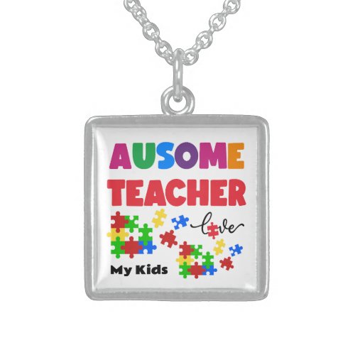 Autism Sterling Silver Necklace