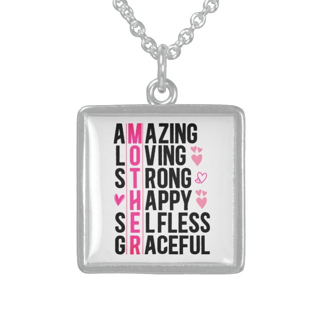 Autism Sterling Silver Necklace (Front)