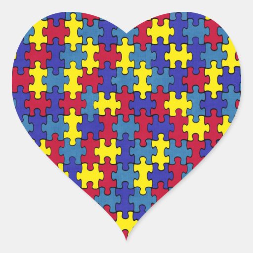 Autism Heart Stickers