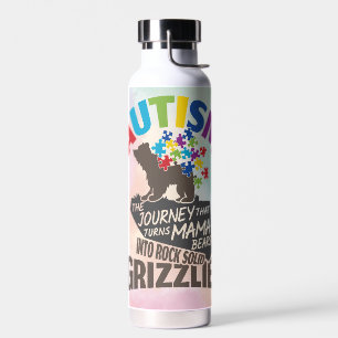Autism Strong Mama Water Bottle