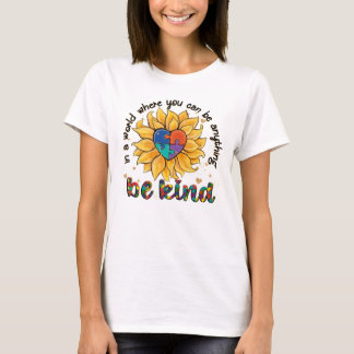Autism Sunflower Be Kind T-Shirt