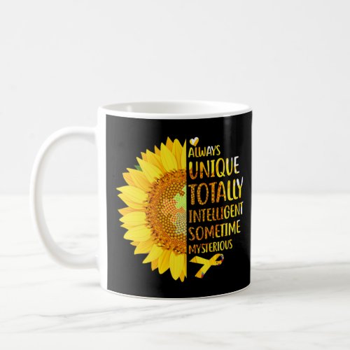 Autism Sunflower Unique Totally Intelligent Myster Coffee Mug