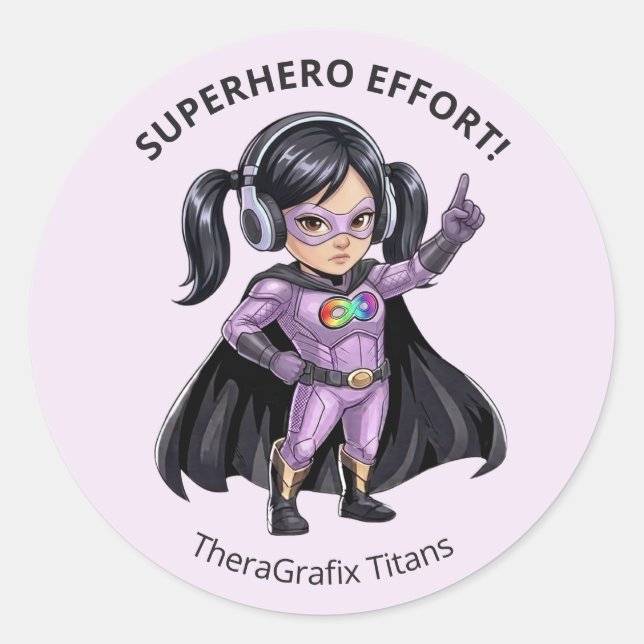 Autism | Superhero Effort Sticker (Front)