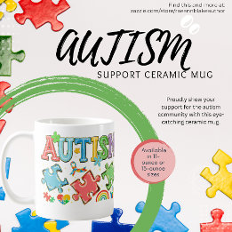 Autism Support Ceramic Mug