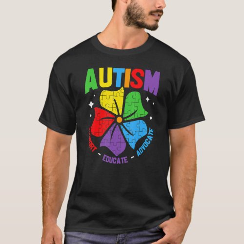 Autism Support Kids For Mom Dad Autism Awareness 1 T_Shirt