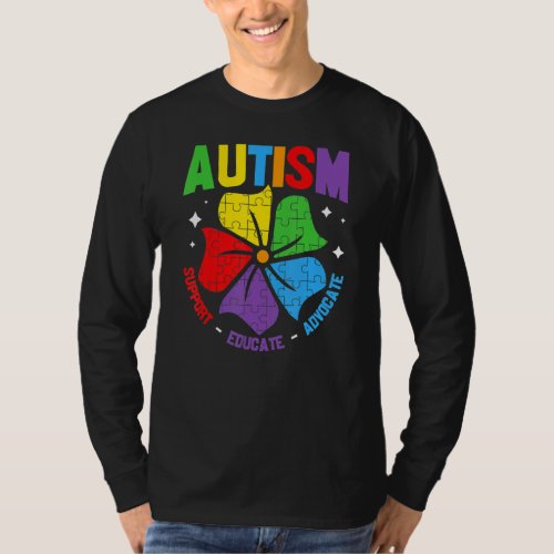 Autism Support Kids For Mom Dad Autism Awareness 1 T_Shirt