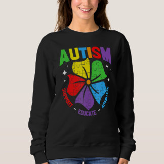 Autism Support Kids For Mom Dad Autism Awareness Sweatshirt