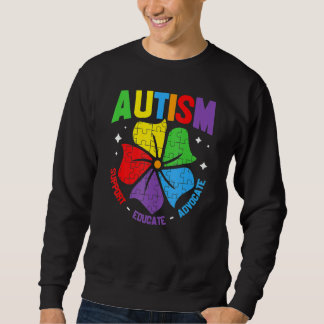 Autism Support Kids For Mom Dad Autism Awareness Sweatshirt