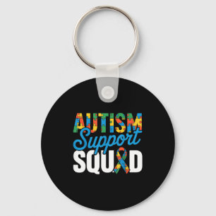 Autism support squad for autism awareness autism keychain