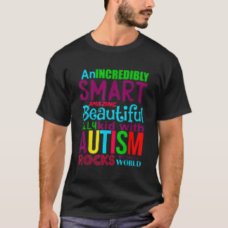 Autism T Shirt Kid With Autism Rocks My Whole Worl
