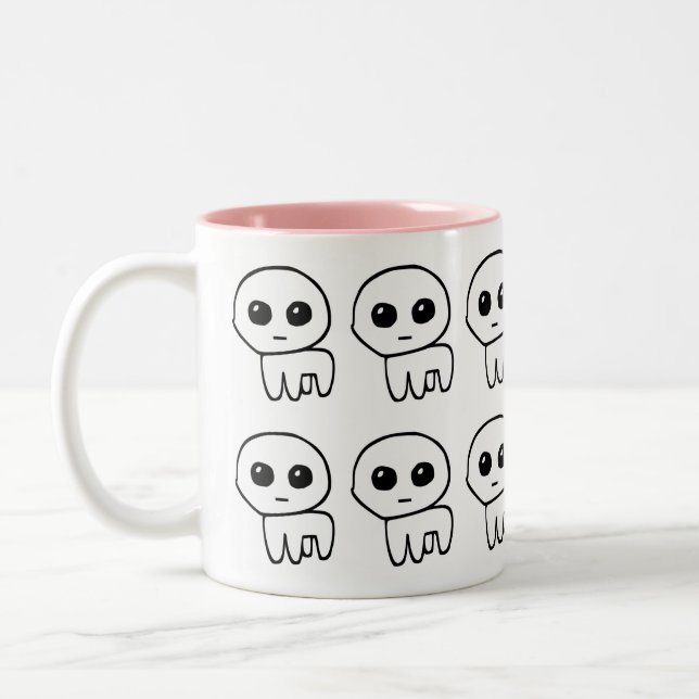 Autism TBH Creature Autism creature Two-Tone Coffee Mug (Left)