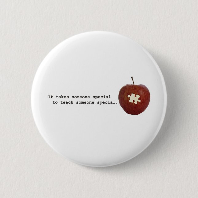 Autism Teacher Button (Front)