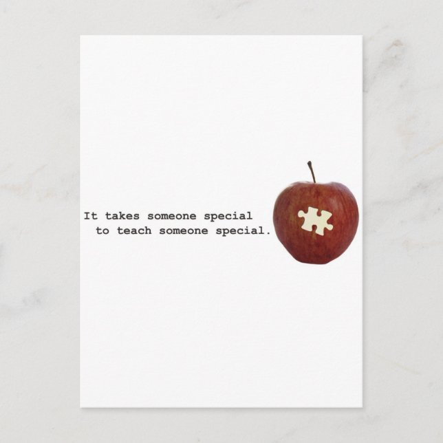 Autism Teacher Postcard (Front)