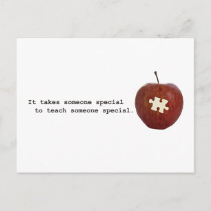 Autism Teacher Postcard