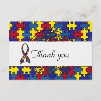 Autism Thank You by Just2Cute at Zazzle