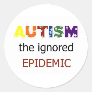 Autism the ignored epidemic stickers