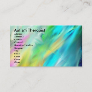 Autism Therapist Business Card