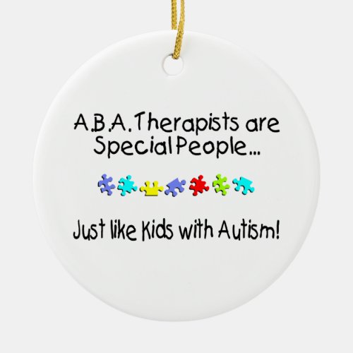 Autism Therapist Ceramic Ornament