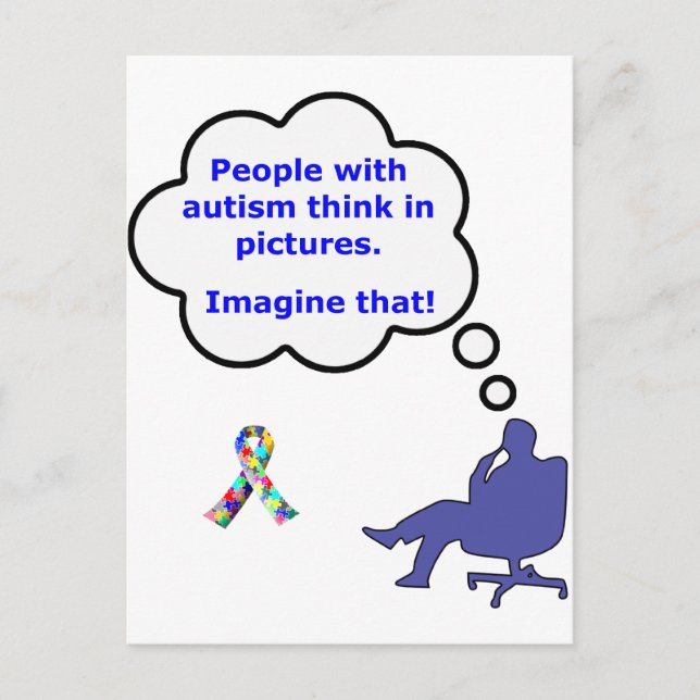 Autism/Think in Pictures Postcard (Front)