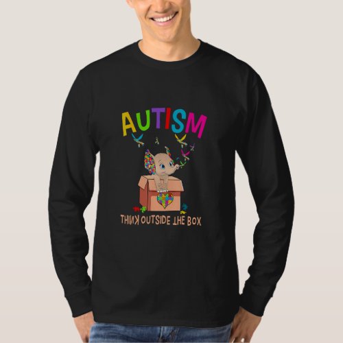 Autism Think Outside The Box  T_Shirt