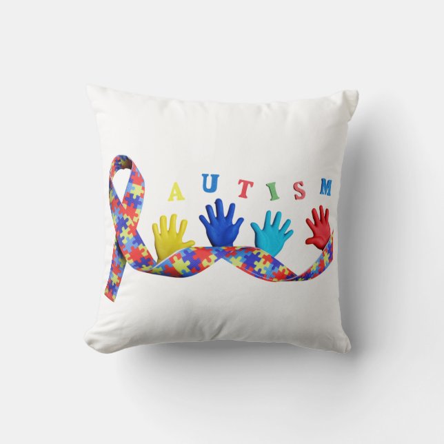 Autism Throw Pillow (Front)