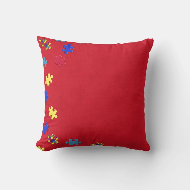 Autism Throw Pillow (Front)
