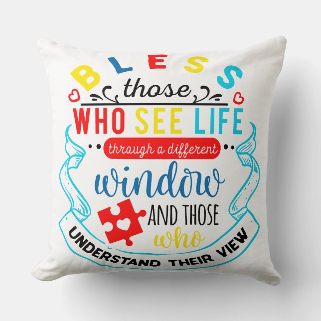 Autism - Throw Pillow 20" x 20" (Front)