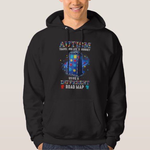 Autism Travelling Lifes Journey Using A Different Hoodie