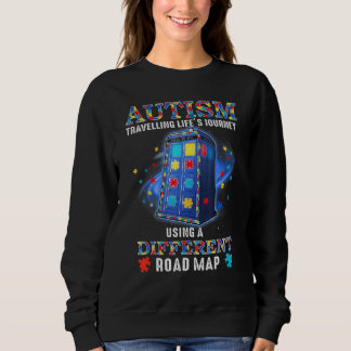 Autism Travelling Life's Journey Using A Different Sweatshirt