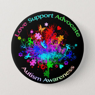 Autism Tree in Spectrum Button