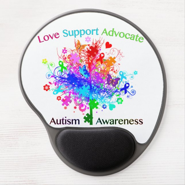 Autism Tree in Spectrum Gel Mouse Pad (Front)