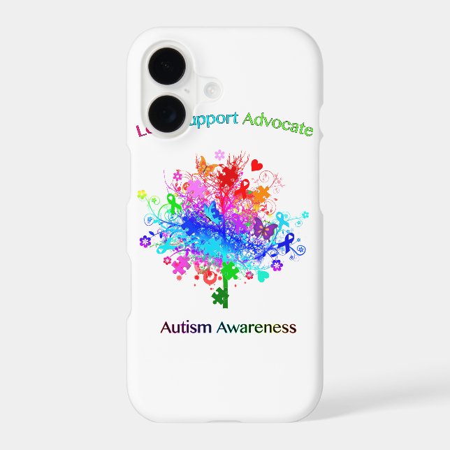 Autism Tree in Spectrum Iphone Case (Back)