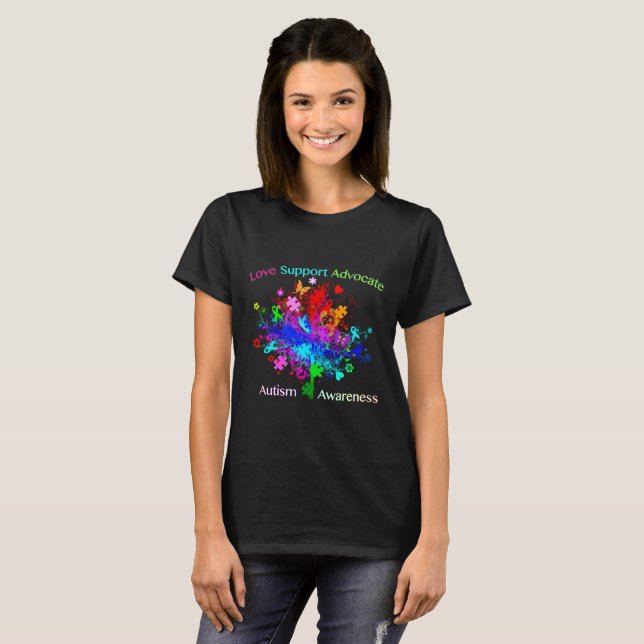 Autism Tree in Spectrum T-Shirt (Front Full)