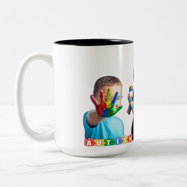 Autism Two-Tone Coffee Mug (Left)