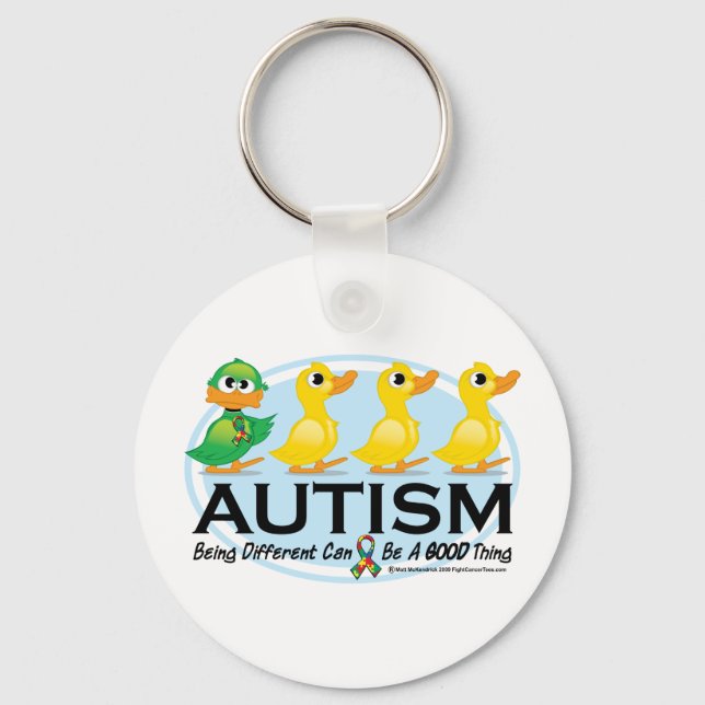 Autism Ugly Duckling Keychain (Front)