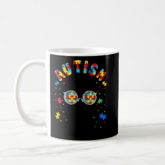 Autism Uncle Autism Awareness Family Matching Bear Coffee Mug