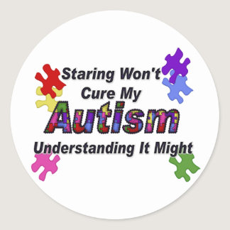 Autism Understanding Classic Round Sticker