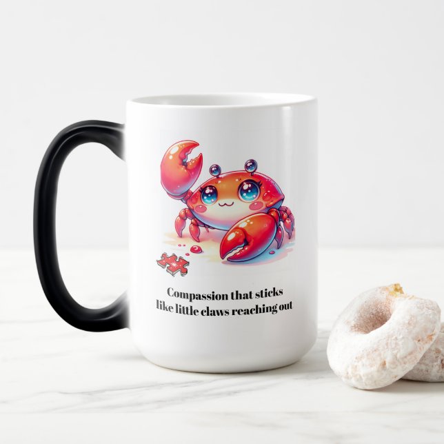 Autism Uniqueness  Color Morph Mug (With Donut)