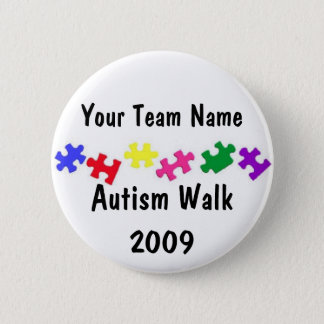 Autism Walk 2009 team button