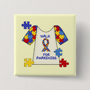 Autism Walk For Awareness Button