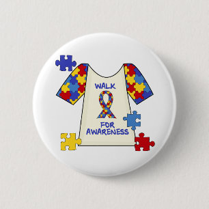 Autism Walk For Awareness Button