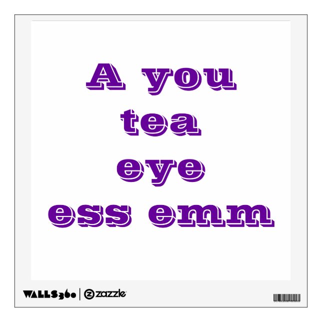 Autism Wall Sticker (Front)