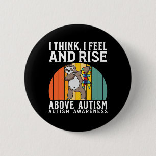 Autism Warrior Kids Puzzle Support Autism Awarenes Button