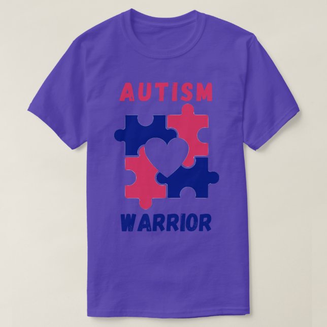 Autism Warrior  T-Shirt (Design Front)