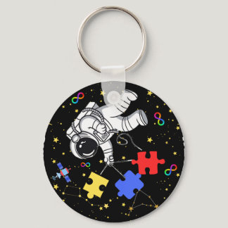 Autism We Are All Under The Same Stars Space Astro Keychain