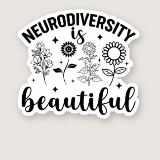 Autism Wildflower, ADHD, Special ed teacher Sticker