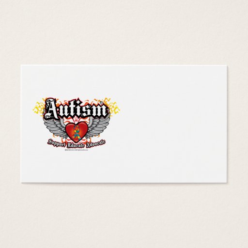Customizable Autism Wings Business Card
